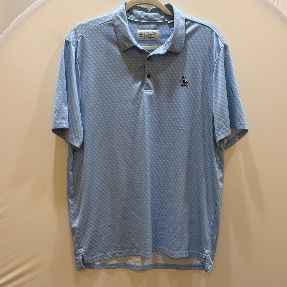 Original Penguin Men's Light Blue Polo Shirt